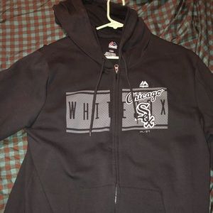 White Sox Majestic Large Zip-Up Hoodie